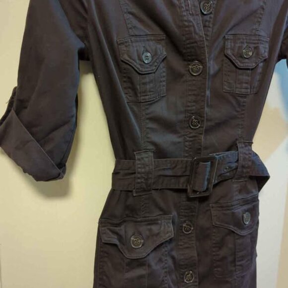 Brown Button Up Dress - RW&Co (Jacket Dress) - Picture 3 of 6